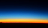 sunset at 43000 feet, Curve of Earth 