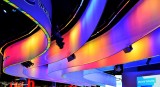 rainbow ribbons, Intel, CES, Las Vegas, Nevada