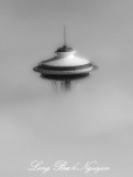 Space Needle above cloud