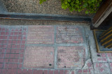 Plaques in memory of the disappeared who were kidnapped and murdered during Argentina's dirty war
