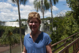 Jill at Iguazu Falls