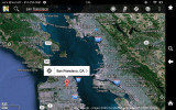 Google Maps on Kindle Fire HD 7 - Screenshot of SF Bay Area