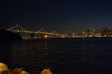 Treasure Island's San Francisco and Bay views at night