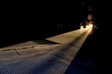 Sunshine get into shipping dock.