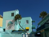 Bright blues at the beach