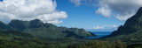 Panorama of Moorea's Opunohu Bay from the Belvedere Overlook