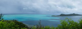 The lagoon looking west from the south end of Bora Bora