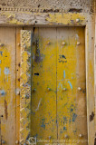 Yellow wooden door 