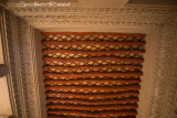 The roof of one of the old buildings