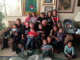 My dad with his 18 great grandchildren!