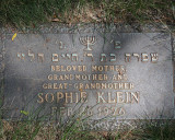 Sophie Klein gravestone