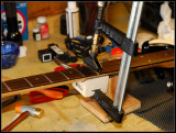 Home made fret press