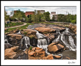 Greenville, SC skyline and Reedy Fork Park