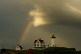 2263.8954. dedicated to Lois A Rainbow Hunter... THE NUBBLE, nubble lighthouse, york, maine, i left, then saw a white cloud