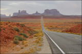 Road into Monument Valley