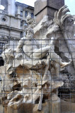 75_Navona Fountain_the poor statue behind bars and plastic for renovation.jpg
