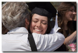 Congratulatory hug