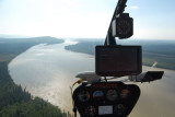 Nav display and Tanana River