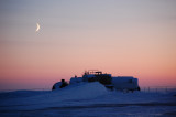 Moon over old tank farm