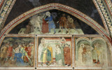 Castelvecchio Subequo, chiesa conventuale di San Francesco. Affreschi di scuola giottesca, seconda met del secolo XIII: partico