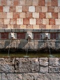 LAquila, Fontana delle 99 cannelle. Progettata nel 1272