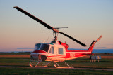 Morning light on a Bell 204.