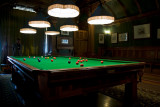 Billiard table at Cragside Victorian house