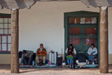 Selling their art on the Santa Fe Plaza