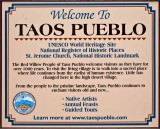 Taos Pueblo Sign