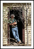 Bruce in his country house.