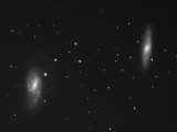 Galaxies M66 and M65 in Leo  22-Mar and 13-Apr-2010