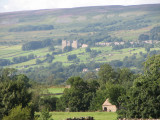 Bolton castle in the distance