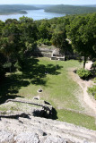 Vista Panoramica de la Plaza Principal y la Laguna de Yaxha