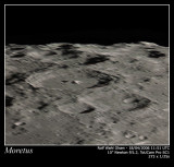 Lunar South Pole and Moretus Crater