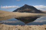 Llyn Idwal and Pen y Olwyn reflections