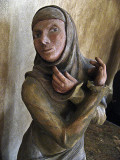 devotional figure after the Sistine Chapel detail - Clay/patina