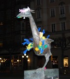 easter decorated ugly stockholm statue