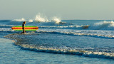 Girl with Surf Board