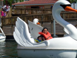 Con mami en el lago