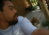 SELF PORTRAIT & MY DOG COCO