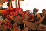 Selling flowers at the Pike Place Market