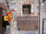 Enoteca, wine place, in Castellina