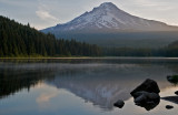 Trillium Lake With A View Of Mount Hood At 6:10 A.M.