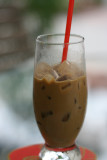ice coffee.  lucky i did not get sick.