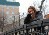 Julia on the bridge<br>by Yuri Pautov