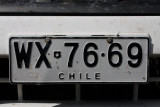 Chilean number plate