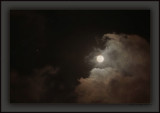 Cloud Illumination From Perigee Januarys Wolf Moon 2010 With ~ Mars @ Image Left