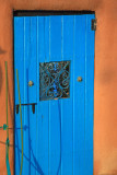 Colorful blue door