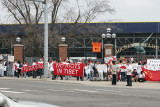 Chinese Protest Outside Dalai Lama Speech in Ann Arbor, Michigan
