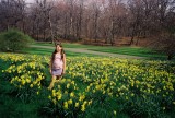 Johanna at Daffodil Hill. NYBG